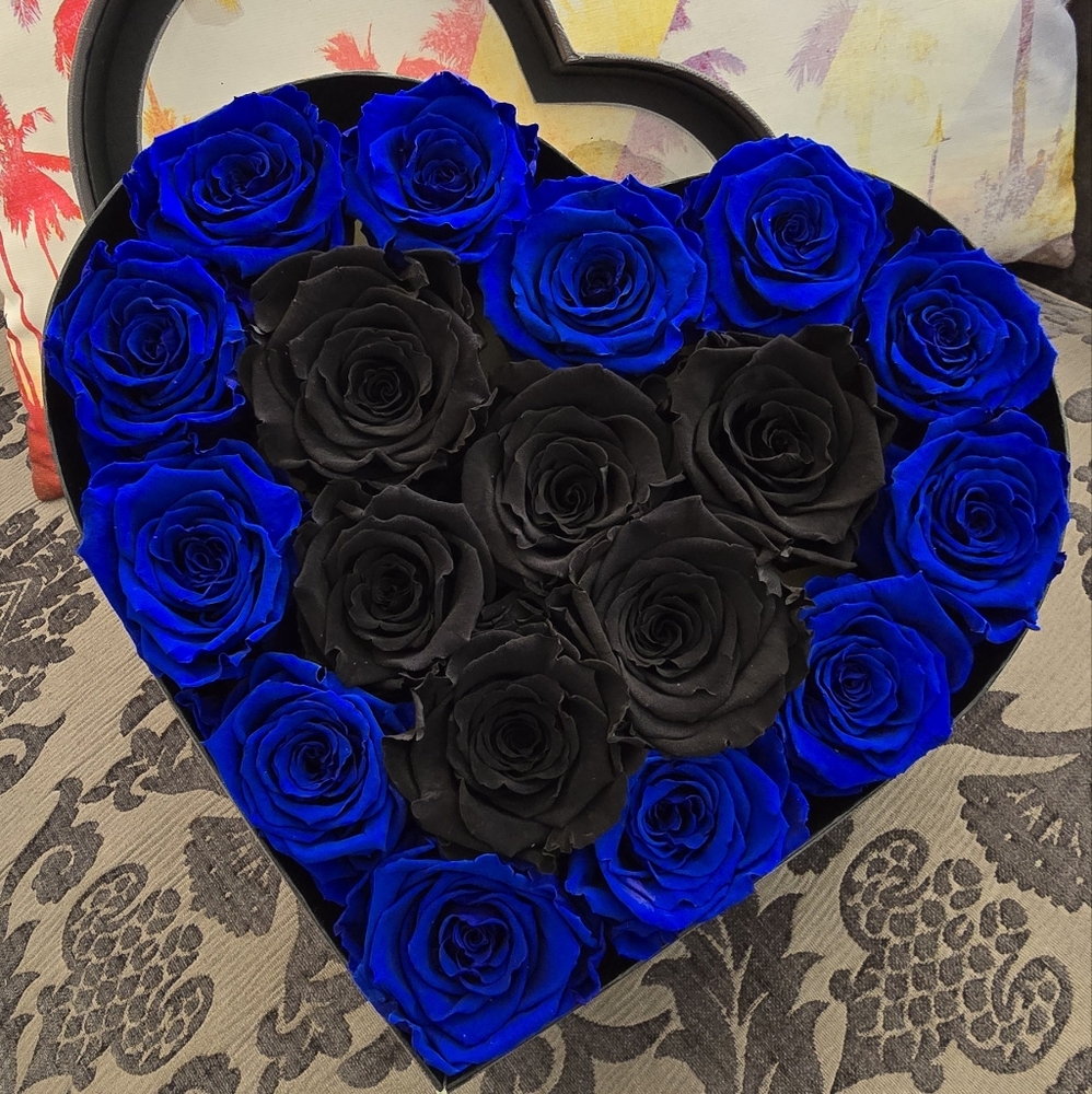 Forever Roses Heart Box